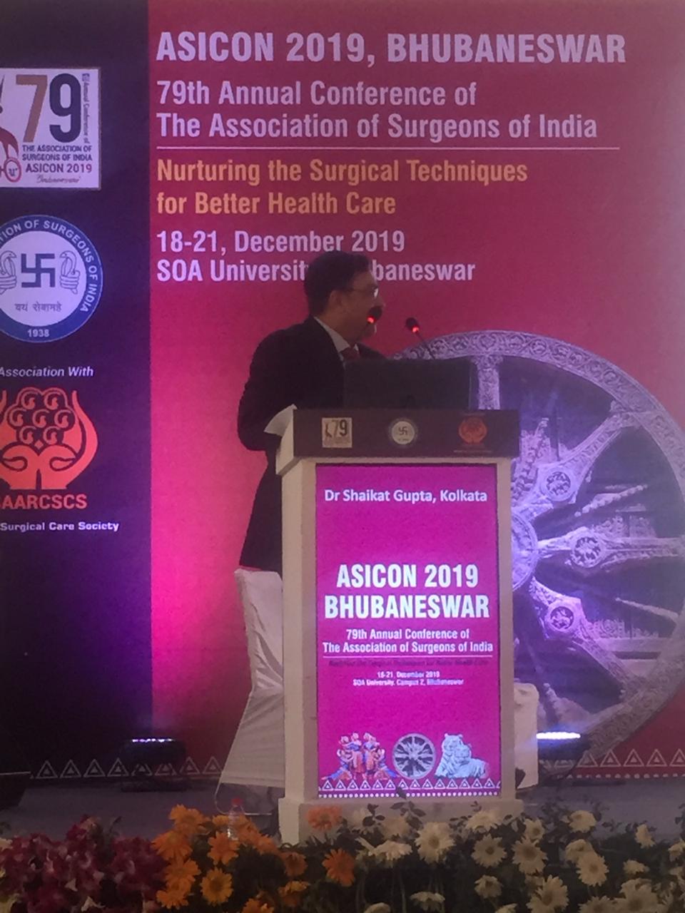 Conducting National Panel Discussion in ASICON Bhubaneshwar